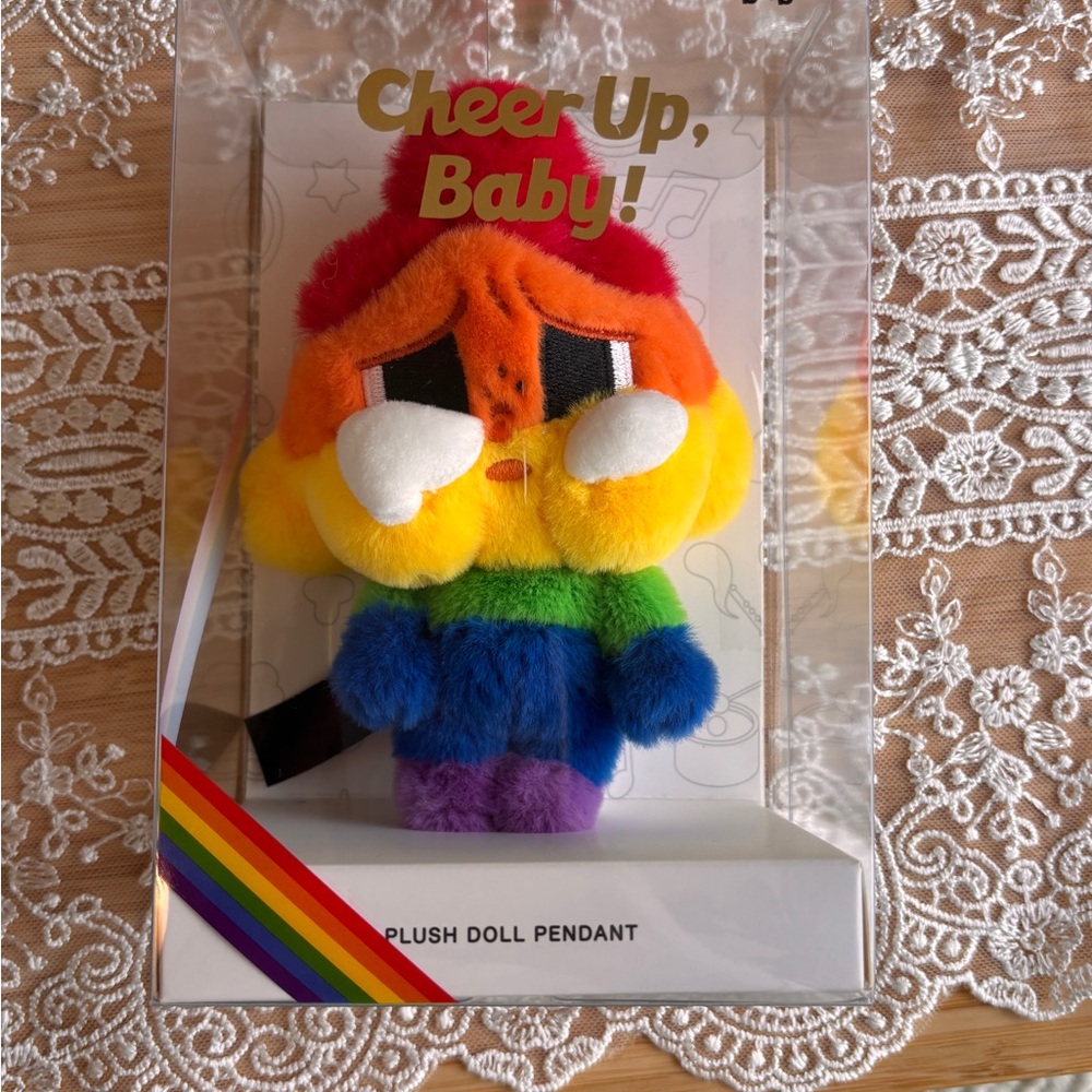POP MART RYBABY CHEER UP, BABY! SERIES-Plush Doll Pendant
Rainbow